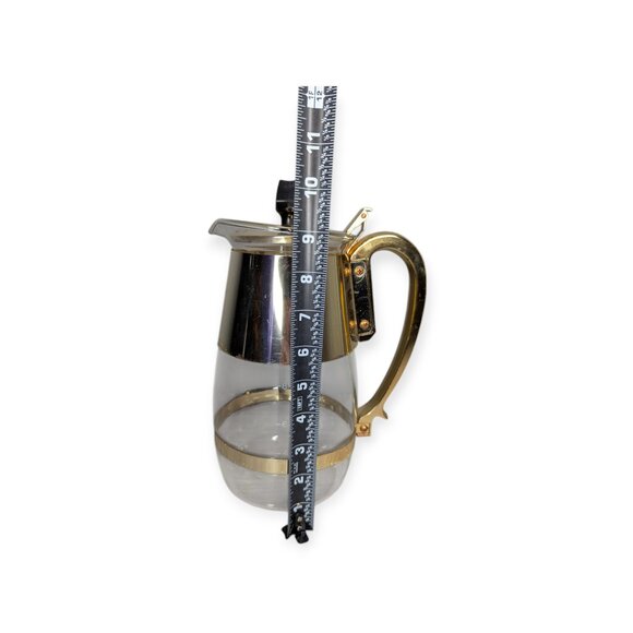 Vintage Silex Duette Coffee Tea Serving Carafe Mid Century Modern - Picture 14 of 14